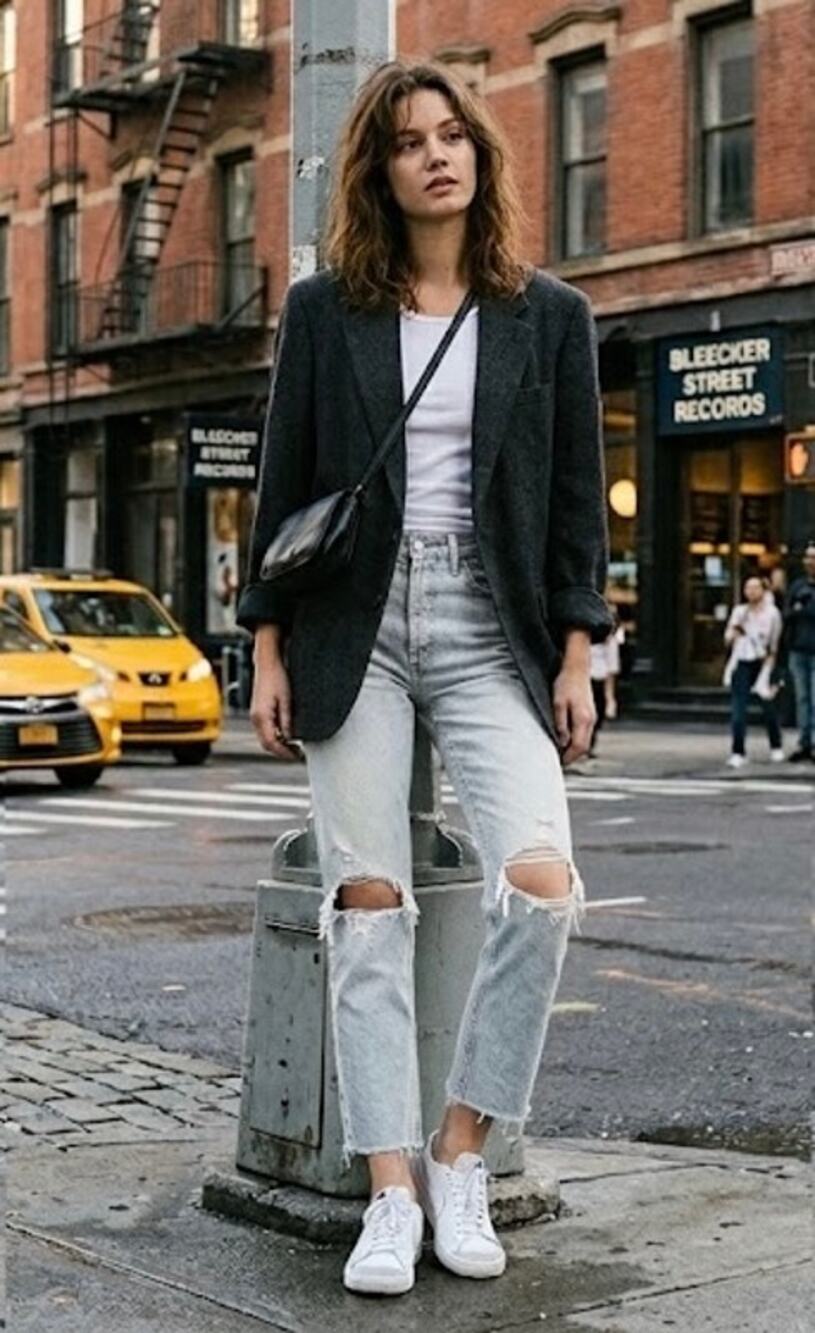 AGOLDE 90s Mid Rise Crop Distressed Straight 23 (Fits 25/26) - 🗽 NYC Cool